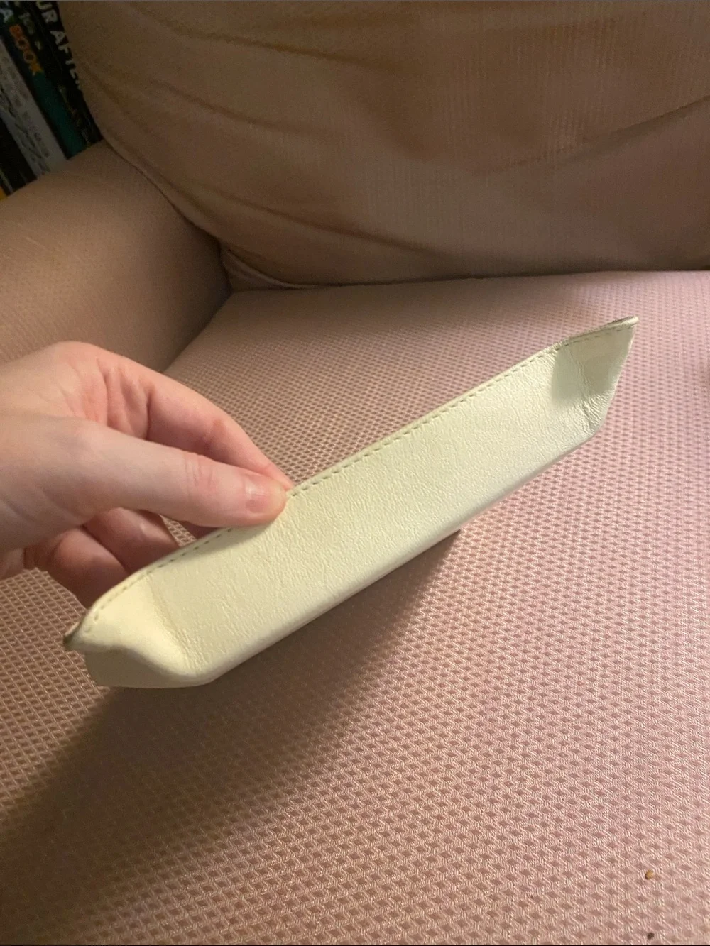 Clare V. Beige Leather Tray